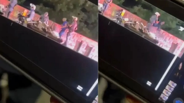 Ação dos policiais foi filmada (Foto: Reprodução)
