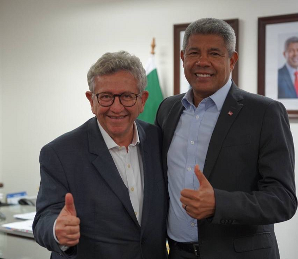 Prefeito Luiz Caetano ao lado do governador Jerônimo Rodrigues (Foto: Divulgação)