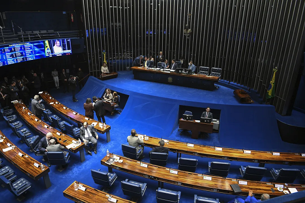 Plenário do Senado Federal durante sessão (Foto: Andressa Anholete/Agência Senado)