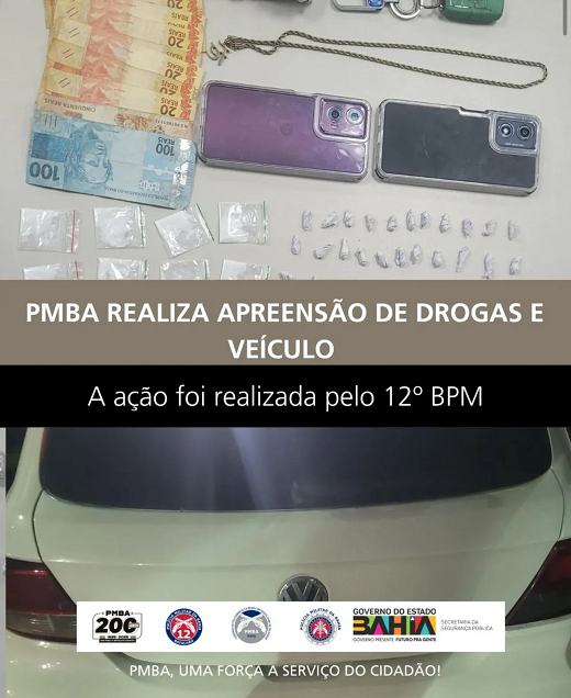(Foto: Reprodução/Instagram @12bpmcamacari) (Foto: Reprodução/Instagram @12bpmcamacari)
