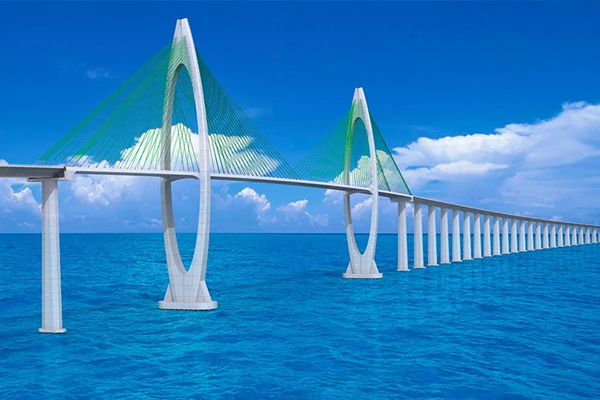 Ilustração do projeto da Ponte Salvador–Itaparica (Foto: Divulgação) Ilustração do projeto da Ponte Salvador–Itaparica (Foto: Divulgação)