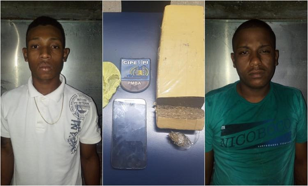 Os Suspeitos foram presos com Maconha e crack (Foto: Divulgação)