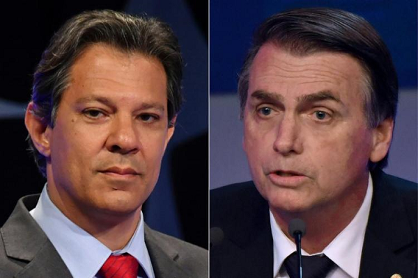 Haddad chegou a propor um acordo com o adversário para evitar as fake news, mas Bolsonaro recusou, via mídias sociais (Foto: Reprodução) Haddad chegou a propor um acordo com o adversário para evitar as fake news, mas Bolsonaro recusou, via mídias sociais (Foto: Reprodução)