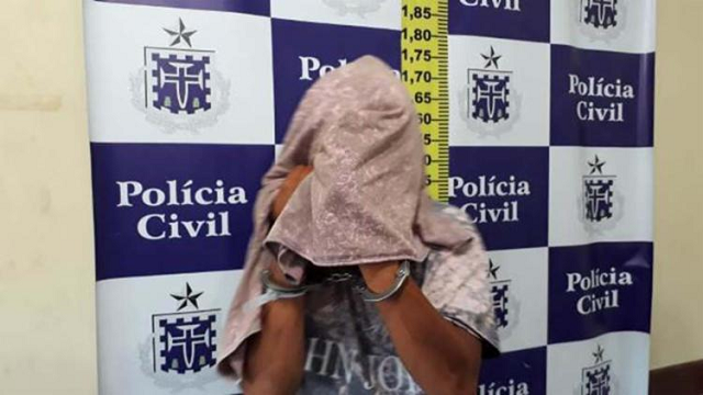 Sivanildo Camilo dos Santos Alves foi detido pela polícia após ser encaminhado para o hospital Clériston Andrade (Foto: Divulgação)