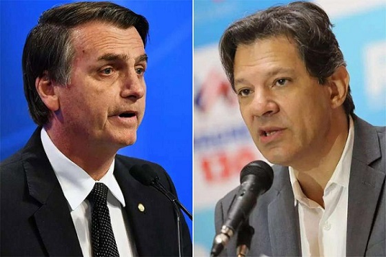 Jair Bolsonaro (PSL) e Fernando Haddad (PT) continuam liderando a disputa presidencial (Foto: Reprodução) Jair Bolsonaro (PSL) e Fernando Haddad (PT) continuam liderando a disputa presidencial (Foto: Reprodução)
