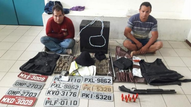 José Aldson de Souza e Antônio Márcio Silva foram presos em flagrante (Fotos: Divulgação | SSP) José Aldson de Souza e Antônio Márcio Silva foram presos em flagrante (Fotos: Divulgação | SSP)