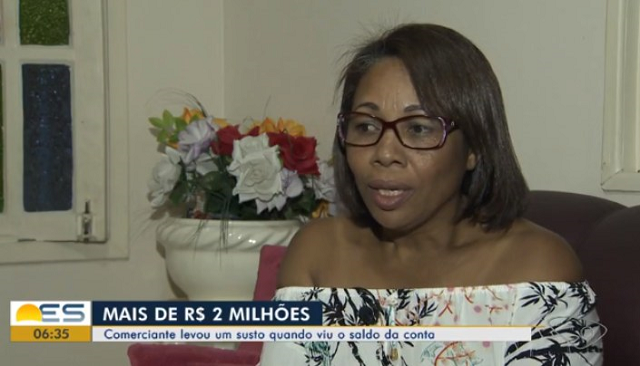 Erro no sistema do banco onde ela mantém conta corrente fez seu saldo subir para pouco mais de R$ 2 milhões (Foto: Reprodução) Erro no sistema do banco onde ela mantém conta corrente fez seu saldo subir para pouco mais de R$ 2 milhões (Foto: Reprodução)
