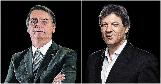 Tanto a queda de Bolsonaro quanto a subida de Haddad se deram acima da margem de erro, que é de dois pontos percentuais para mais ou menos (Foto: Reprodução) Tanto a queda de Bolsonaro quanto a subida de Haddad se deram acima da margem de erro, que é de dois pontos percentuais para mais ou menos (Foto: Reprodução)