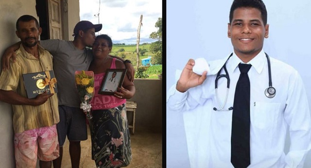 João recentemente concluiu o curso de Medicina na Universidade Federal do Sergipe (UFS) e será o novo médico de seu povoado (Foto: Reprodução) João recentemente concluiu o curso de Medicina na Universidade Federal do Sergipe (UFS) e será o novo médico de seu povoado (Foto: Reprodução)