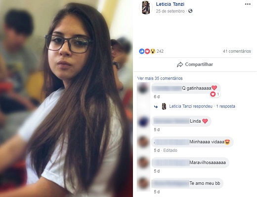 Garota tinha 13 anos e morava em São Roque (Foto: Facebook | Reprodução) 