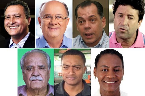 Candidatos ao governo da Bahia (Foto: Reprodução) Candidatos ao governo da Bahia (Foto: Reprodução)