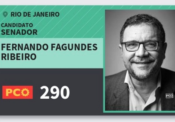 Candidato Fernando Fagundes, do PCO (Foto: Reprodução)