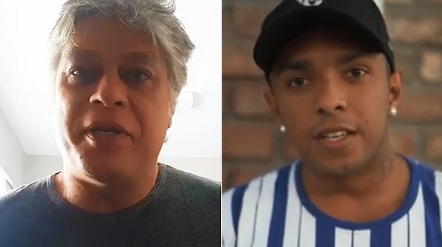 Ator e vocalista da banda divulgaram vídeos simultâneos para falar sobre acordo (Foto: Reprodução)