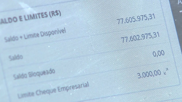 Banco depositou R$ 77,6 milhões por engano na conta de comerciante de Fazenda Rio Grande, no Paraná (Foto: Reprodução | RPC) Banco depositou R$ 77,6 milhões por engano na conta de comerciante de Fazenda Rio Grande, no Paraná (Foto: Reprodução | RPC)