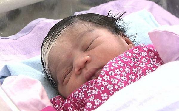 A pequena Laís Vanessa veio ao mundo às 5h50 (Foto: Reprodução) A pequena Laís Vanessa veio ao mundo às 5h50 (Foto: Reprodução)