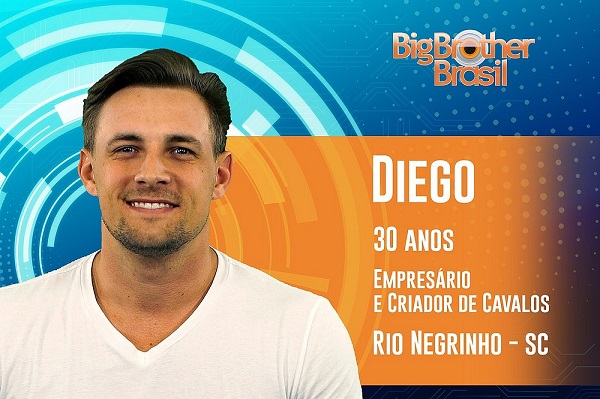 Diego, 30 anos, de Rio Negrinho, em Santa Catarina (Foto: Divulgação) Diego, 30 anos, de Rio Negrinho, em Santa Catarina (Foto: Divulgação)