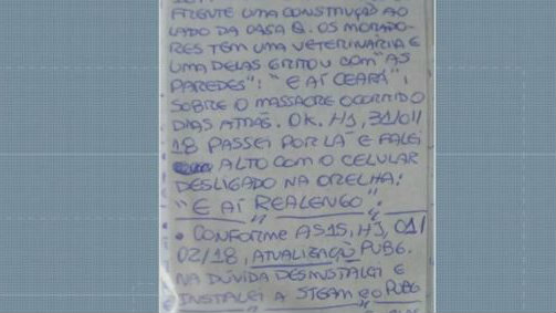 A Polícia Civil também apreendeu documentos e um computador na casa de Euler (Foto: Reprodução) A Polícia Civil também apreendeu documentos e um computador na casa de Euler (Foto: Reprodução)
