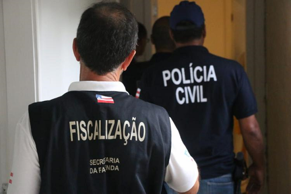 Ação reuniu agentes do MP-BA, Polícia Civil e Sefaz (Foto: Reprodução) Ação reuniu agentes do MP-BA, Polícia Civil e Sefaz (Foto: Reprodução)