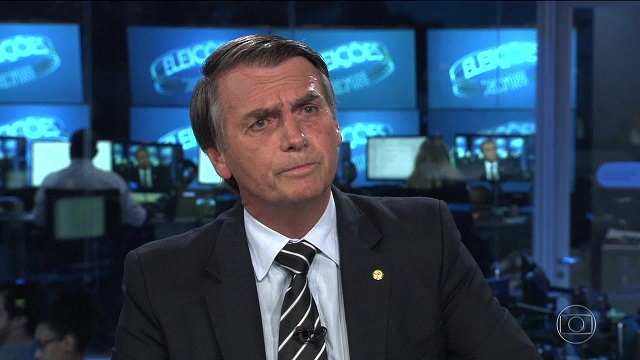 Jair Bolsonaro (PSL) é entrevistado no Jornal Nacional (Foto: Reprodução | G1) Jair Bolsonaro (PSL) é entrevistado no Jornal Nacional (Foto: Reprodução | G1)