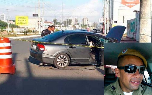 Acidente ocorreu quando PM perseguia e e atual companheiro na Avenida Nóide Cerqueira, em Feira de Santana (Foto: Ed Santos | Acorda Cidade) 