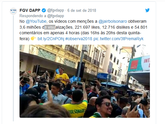 (Foto: Reprodução | Twitter da FGV DAPP)