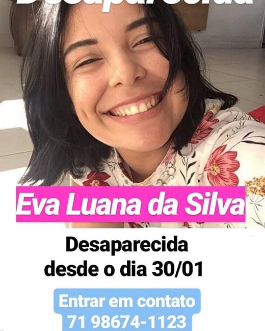 Foto de Eva Luana compartilhada no dia do seu suposto desaparecimento (Foto: Reprodução) Foto de Eva Luana compartilhada no dia do seu suposto desaparecimento (Foto: Reprodução)