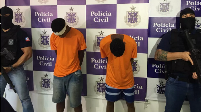 Suspeitos foram reconhecidos por testemunhas e confessaram crime (Foto: João Souza | G1 Bahia) Suspeitos foram reconhecidos por testemunhas e confessaram crime (Foto: João Souza | G1 Bahia)