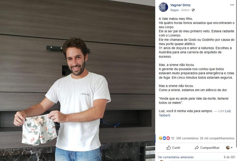 Luiz estava animado em ser pai pela primeira vez, do Lorenzo (Foto: Reprodução | Facebook) 