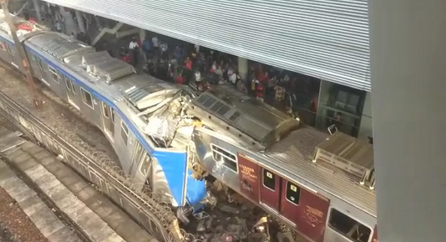 Acidente na Estação São Cristóvão da SuperVia (Foto: Reprodução | Redes sociais) Acidente na Estação São Cristóvão da SuperVia (Foto: Reprodução | Redes sociais)