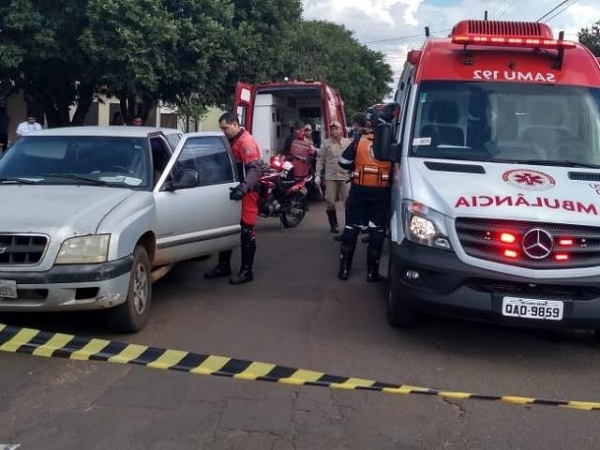 Caminhonete ficou estacionada por cerca de três horas no bairro Santo Antônio (Foto: Reprodução)