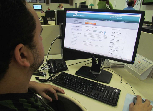 Os candidatos devem se inscrever no processo seletivo em até duas opções de vaga (Foto: Reprodução) Os candidatos devem se inscrever no processo seletivo em até duas opções de vaga (Foto: Reprodução)