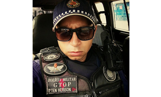 1º tenente da Policia Militar, Herison de Oliveira Bezerra, morreu após ser baleado em casa de show (Foto: Facebook | Reprodução) 