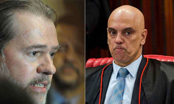 Ministros Dias Toffoli e Alexandre de Moraes (foto: Alexandre Guzanshe | EM/D.A Press e Marcelo Camargo | Agência Brasil)