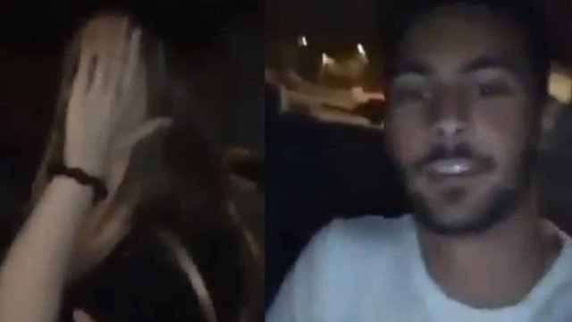 Estudante brasileiro, identificado como Lorenzo Avanzi Catto, de 19 anos, ofende uma americana com xingamentos em português que ela não compreende (Foto: Reprodução) Estudante brasileiro, identificado como Lorenzo Avanzi Catto, de 19 anos, ofende uma americana com xingamentos em português que ela não compreende (Foto: Reprodução)