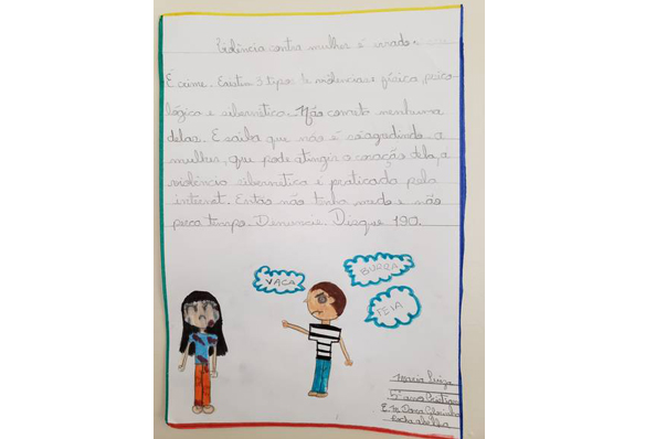 Depois de levar os alunos para o ciclo de palestras do evento, as escolas continuaram desenvolvendo e promovendo o debate durante as aulas (Foto: Reprodução) Depois de levar os alunos para o ciclo de palestras do evento, as escolas continuaram desenvolvendo e promovendo o debate durante as aulas (Foto: Reprodução)