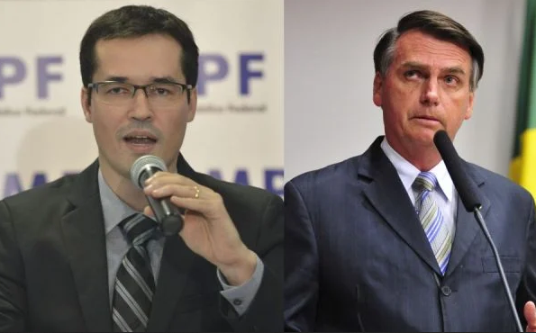 Deltan Dallagnol e Jair Bolsonaro (Foto: Wikimedia Commons) Deltan Dallagnol e Jair Bolsonaro (Foto: Wikimedia Commons)