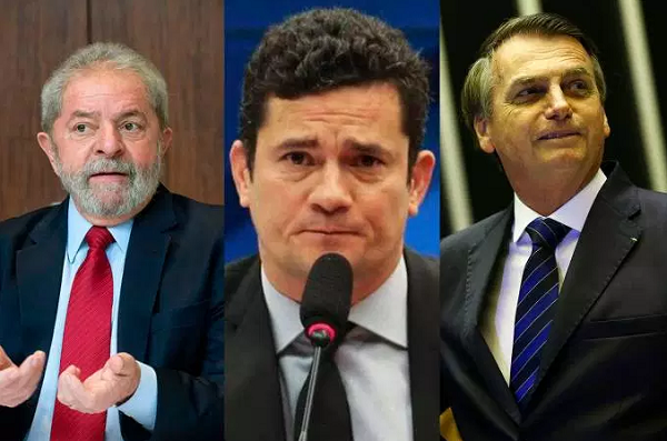 Lula, Moro e Bolsonaro (Reuters | Agência Brasil | Flickr Presidência | Montagem | EXAME) Lula, Moro e Bolsonaro (Reuters | Agência Brasil | Flickr Presidência | Montagem | EXAME)