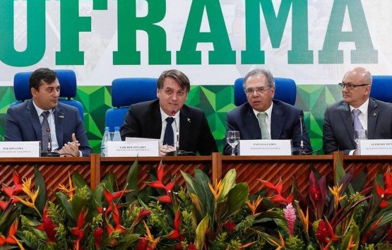 Presidente Jair Bolsonaro durante visita a Manaus (Foto: Agência Brasil)
