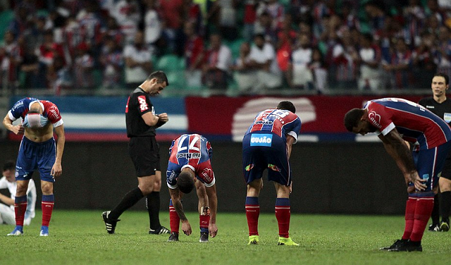 Tricolor caiu sete vezes nas quartas de final (Foto: Arisson Marinho | CORREIO) Tricolor caiu sete vezes nas quartas de final (Foto: Arisson Marinho | CORREIO)