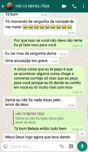 Suspeito entrou em contato com o pai da criança para tentar se explicar depois do acontecimento (Foto: Reprodução) Suspeito entrou em contato com o pai da criança para tentar se explicar depois do acontecimento (Foto: Reprodução)