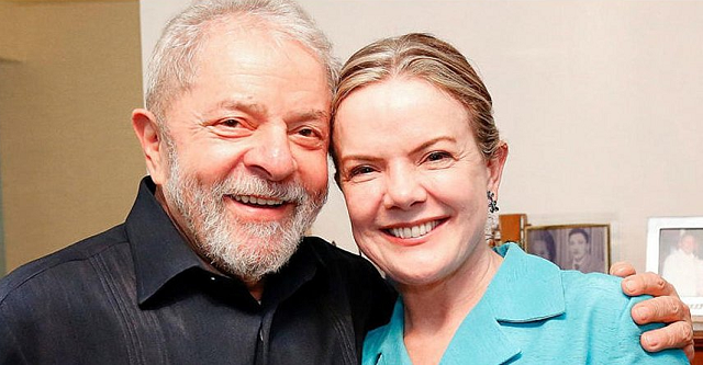 Ex-presidente Luiz Inácio Lula da Silva e a deputada federal Gleisi Helena Hoffmann (Foto: Divulgação) Ex-presidente Luiz Inácio Lula da Silva e a deputada federal Gleisi Helena Hoffmann (Foto: Divulgação)