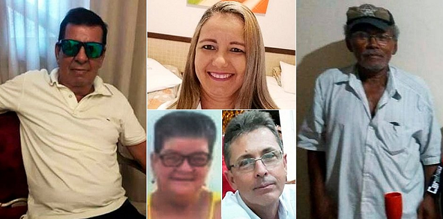 Cinco vítimas morreram na horas (Foto: Reprodução) Cinco vítimas morreram na horas (Foto: Reprodução)