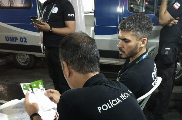 Os bilhetes passarão por verificação do setor de Documentos cópia do Departamento de Polícia Técnica da Bahi (Foto: Reprodução) Os bilhetes passarão por verificação do setor de Documentos cópia do Departamento de Polícia Técnica da Bahi (Foto: Reprodução)