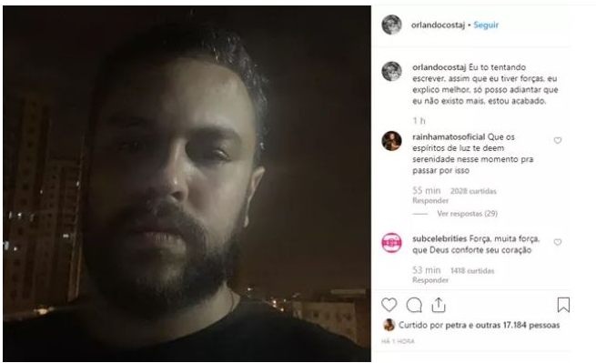 Postagem de Orlando Costa Jr. (Foto: Reprodução | Instagram) Postagem de Orlando Costa Jr. (Foto: Reprodução | Instagram)