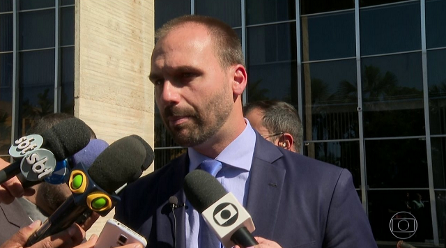 Deputado federal Eduardo Bolsonaro (PSL-SP) (Foto: Reprodução) Deputado federal Eduardo Bolsonaro (PSL-SP) (Foto: Reprodução)