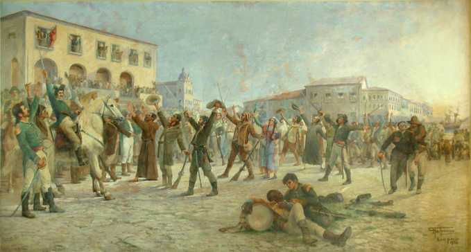 O Primeiro Passo para a Independência da Bahia, de Antônio Parreiras (Foto: Reprodução) O Primeiro Passo para a Independência da Bahia, de Antônio Parreiras (Foto: Reprodução)