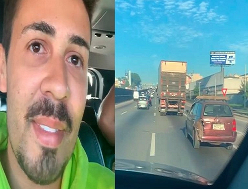 No stories do Instagram o influenciador digital contou que ficou comovido com o homem que dirigia um carro antigo (Foto: Reprodução | Instagram) No stories do Instagram o influenciador digital contou que ficou comovido com o homem que dirigia um carro antigo (Foto: Reprodução | Instagram)