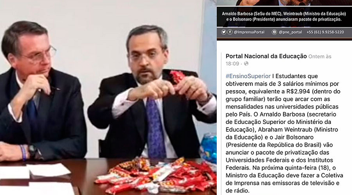 Bolsonaro e Weintraub (Foto: Reprodução | Montagem) Bolsonaro e Weintraub (Foto: Reprodução | Montagem)