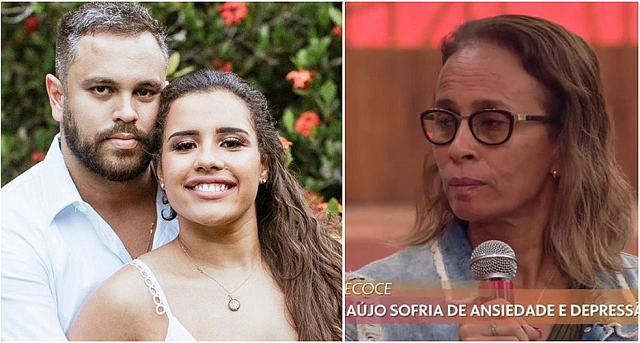 Mãe de Alinne Araújo comenta depressão da filha (Foto: Reprodução | TV Globo) Mãe de Alinne Araújo comenta depressão da filha (Foto: Reprodução | TV Globo)