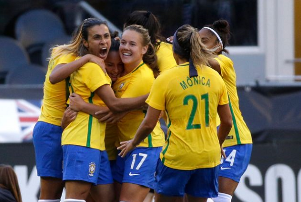 Brasil estreou bem na Copa do Mundo feminina e venceu a Jamaica com três gols de Cristiane (Foto: Reprodução) Brasil estreou bem na Copa do Mundo feminina e venceu a Jamaica com três gols de Cristiane (Foto: Reprodução)